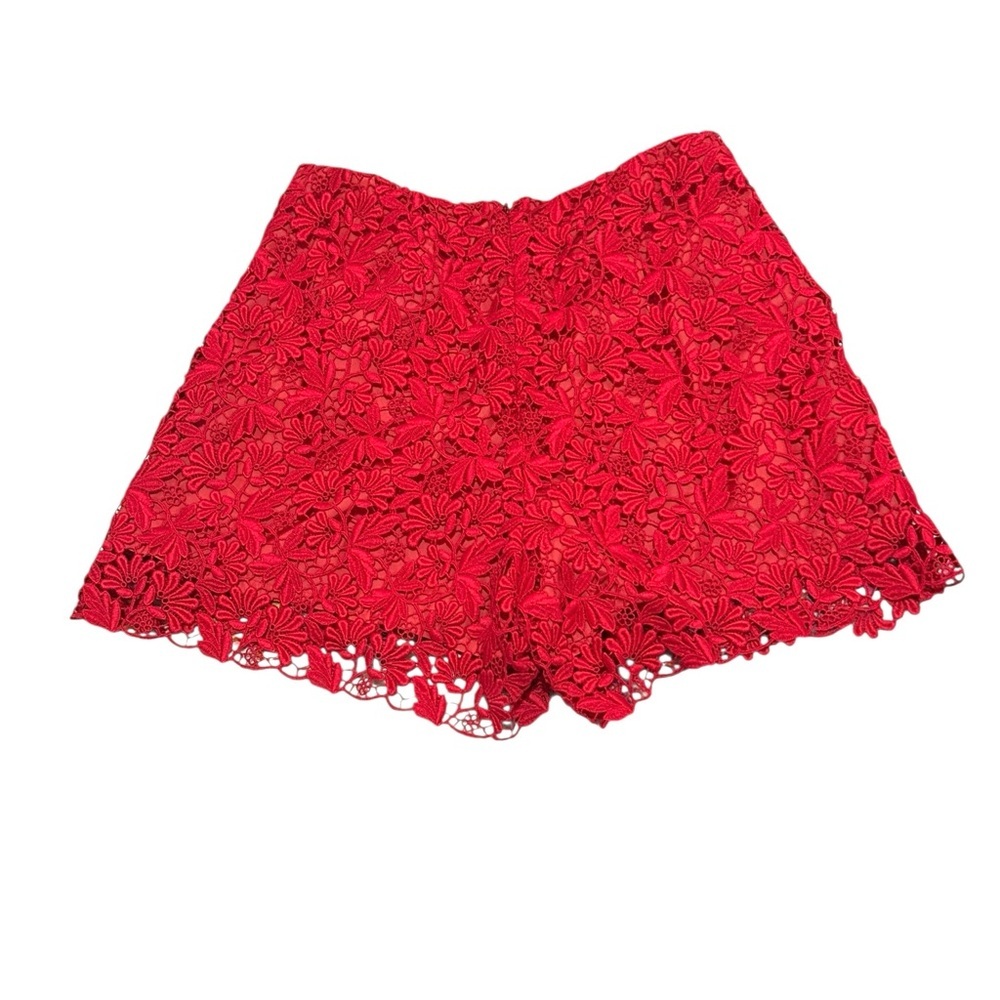 MONCLER High Waist Lace Floral Eyelet Resort Shorts - Picture 5 of 8